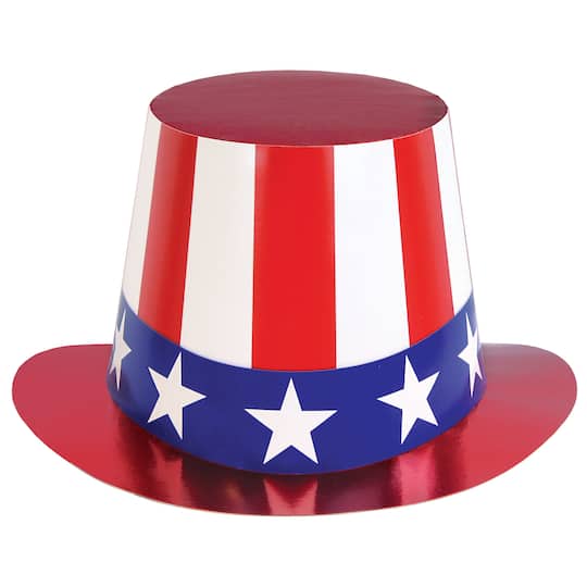 Beistle Foil Stars & Stripes Patriotic Hi Hats, 5ct.